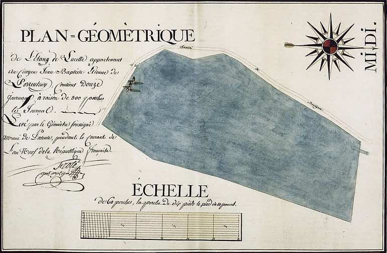 plan de 1803 L'étang de Lucelle