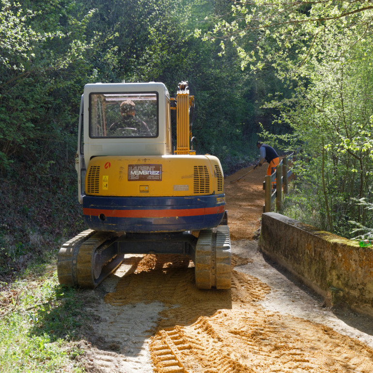 Reparatur Weg am See