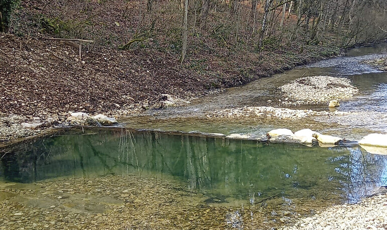 Entleerung und Sanierung des Kiesfängers im Lac de Lucelle 2024