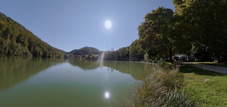 Video sur le digue du lac de Lucelle